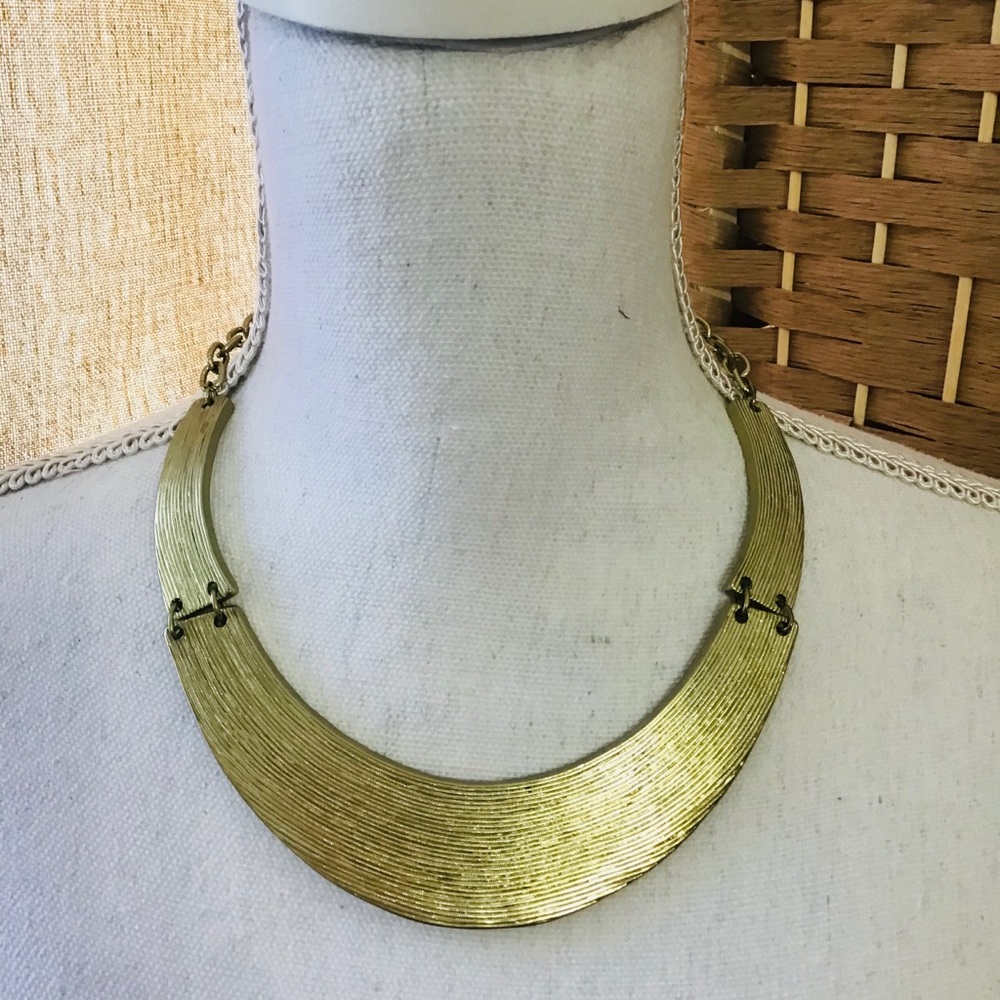 CHICOS gold plated necklace.